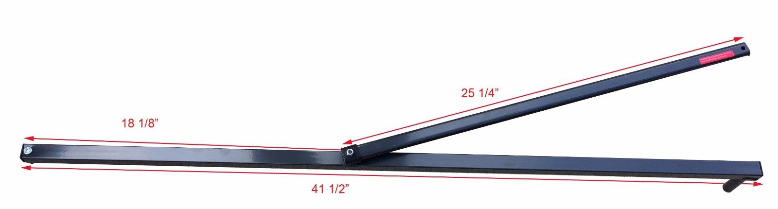 Awning arm extension for Quik Shade Summit SX170 10×10 canopy with labeled measurements on a white background
