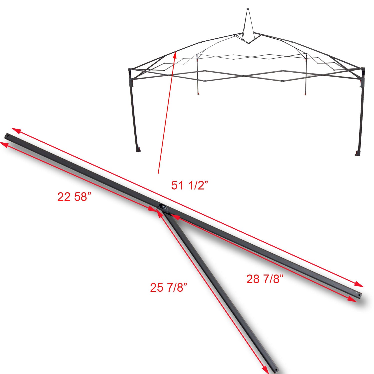 Coleman 12 X 12 New Style Shelter Canopy Gazebo PEAK TRUSS Bar With Coleman 12 x 12 new style shelter canopy gazebo peak truss bar with