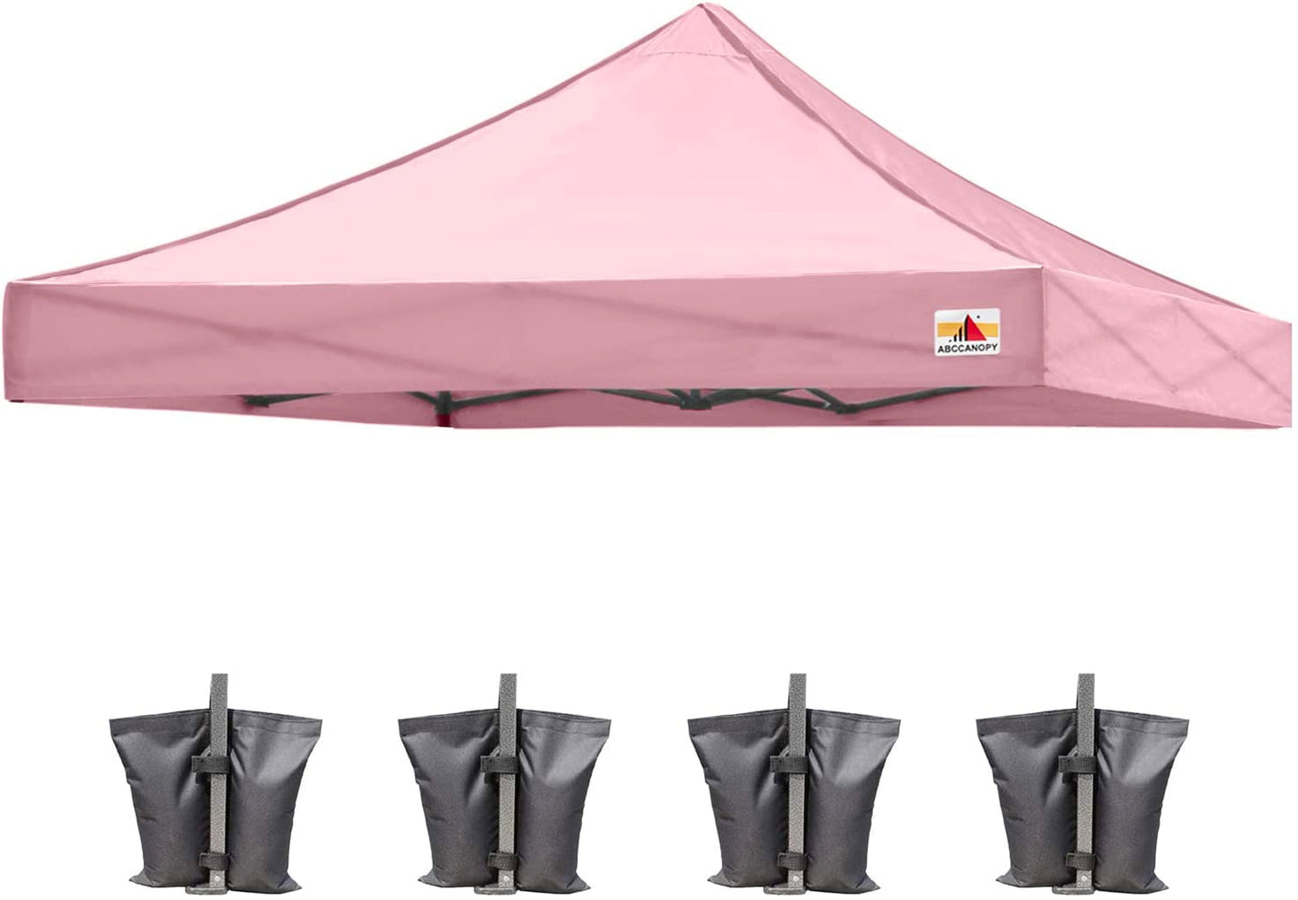 Here we have an image featuring the Pink Canopy TOP designed for the ABCCANOPY Commercial Deluxe 10x10 Canopy. Its clean and bright appearance enhances the overall ambiance of your outdoor space.