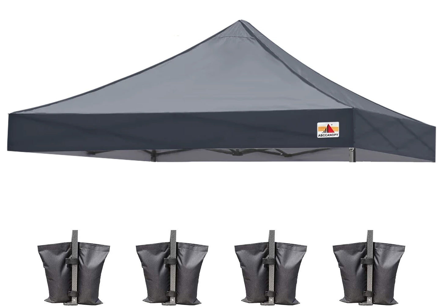 This image showcases the Black Canopy TOP tailored specifically for the ABCCANOPY Commercial Deluxe 10x10 Canopy. Its crisp white color provides a refreshing and inviting atmosphere.